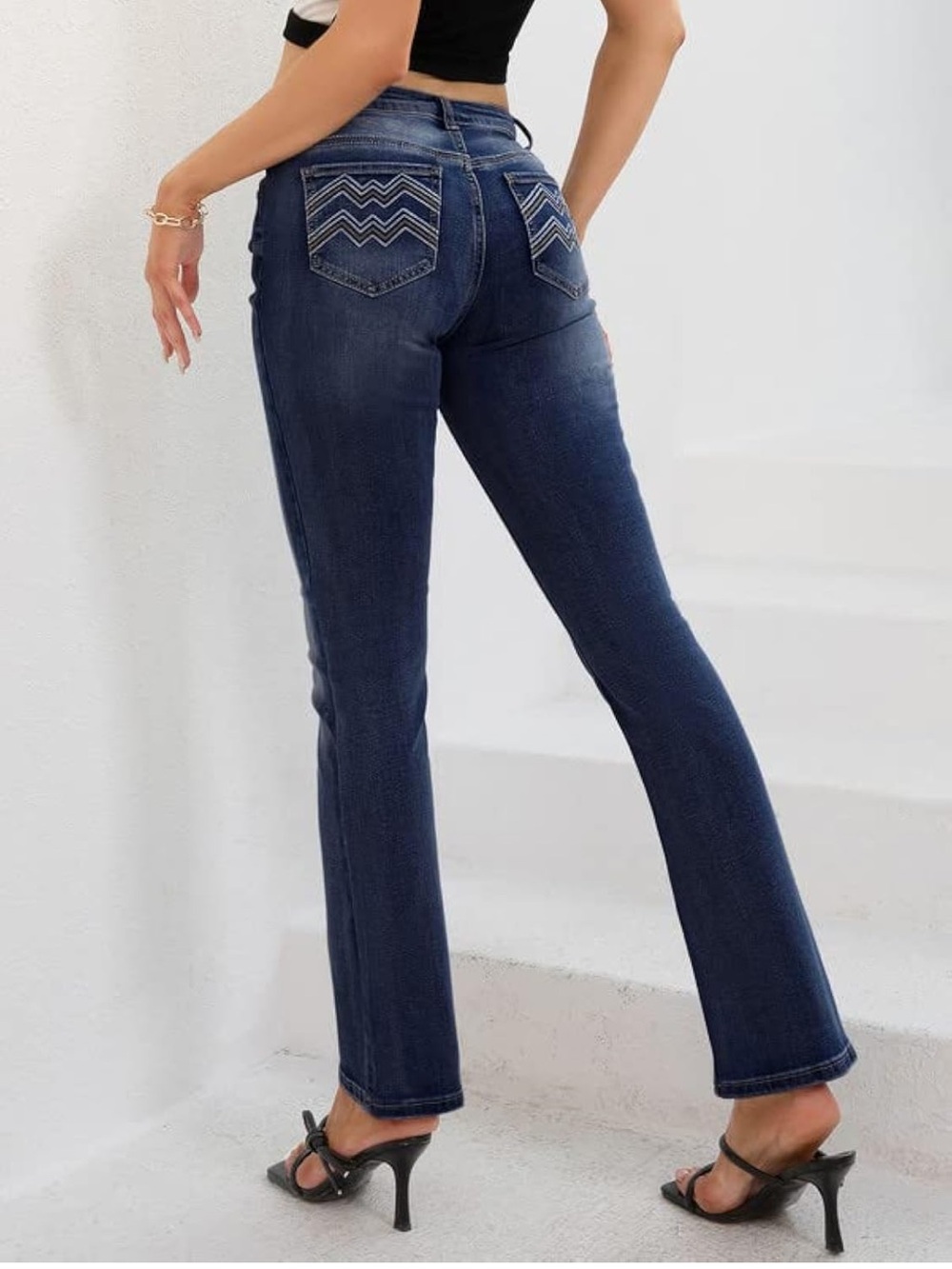 #3034 EUC PEIHOT Bootcut / Mid Rise / Straight Leg /Stretchy Denim Jeans